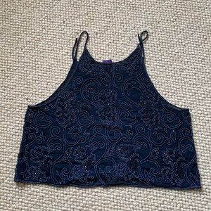 Ralph Lauren Collection silk beaded top